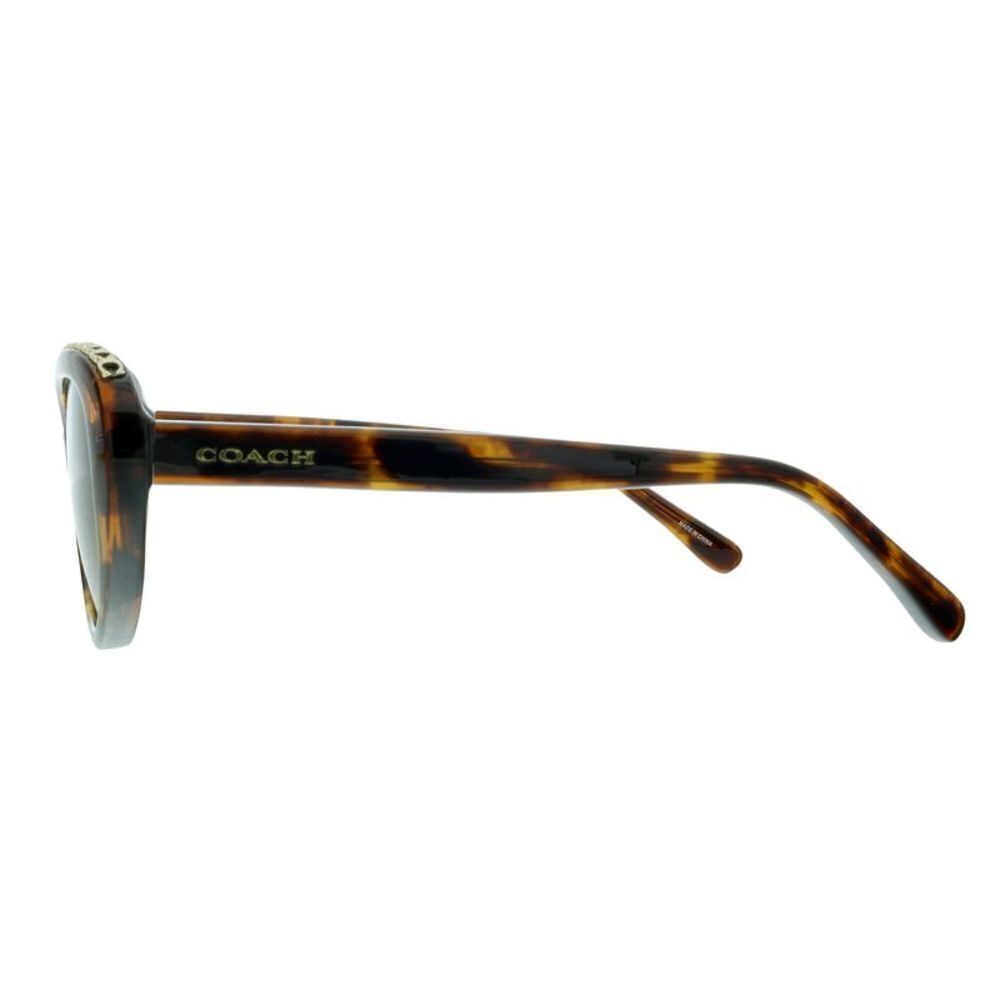 Coach 0HC8296U 512074 Dark Tortoise Oval Sunglasses - Picture 3 of 5